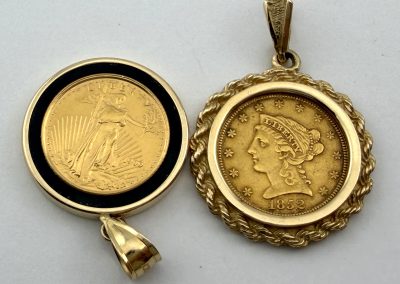 Gold Coin Jewelry in Knoxville jewelry and coin auction